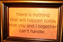 We can handle it
